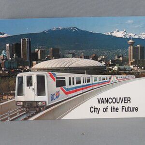 Vintage Postcard - Vancouver Sky Train City of the Future -Natural Color Product